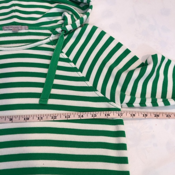 Gap Green White Stripe Hoodie Sweatshirt - Picture 9 of 16